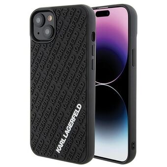 Karl Lagerfeld KLHCP15M3DMKRLK iPhone 15 Plus / 14 Plus 6.7 tum svart hårt skal 3D-gummi Multi Logo