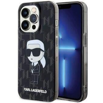 Karl Lagerfeld KLHCP15LHNKMKLK iPhone 15 Pro 6.1" svart hårt skal Monogram Ikonik