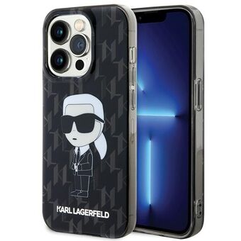 Karl Lagerfeld KLHCP15XHNKMKLK iPhone 15 Pro Max 6.7" svart/hårt skal Monogram Ikonik