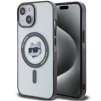 Karl Lagerfeld KLHMP15MHCHNOTK iPhone 15 Plus / 14 Plus 6.7" genomskinligt hårt skal IML Choupette\'s Head MagSafe.