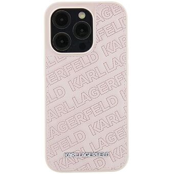 Karl Lagerfeld KLHCP15SPQKPMP iPhone 15 6.1" rosa/hårdväska med quiltat K-mönster