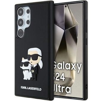 Karl Lagerfeld KLHCS24L3DRKCNK S24 Ultra S928 svart/svart hårt skal 3D Rubber Karl&Choupette.