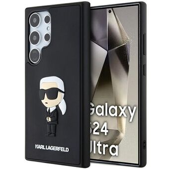 Karl Lagerfeld KLHCS24L3DRKINK S24 Ultra S928 svart svart hardcase 3D Gummi Ikonik