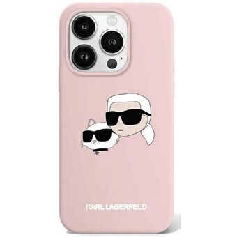 Karl Lagerfeld KLHMP15SSKCHPPLP iPhone 15 / 14 / 13 6.1" rosa/hardcase i silikon Karl & Choupette MagSafe.