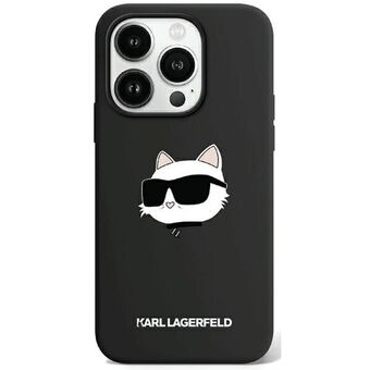 Karl Lagerfeld KLHMP15LSCHPPLK iPhone 15 Pro 6.1" svart/svart hardcase-silikon Choupette Head MagSafe