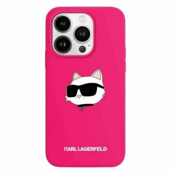 Karl Lagerfeld KLHMP15SSCHPPLF iPhone 15 / 14 / 13 6.1" rosa/fuchsia hardcase silikon Choupette huvud MagSafe.