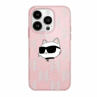 Karl Lagerfeld KLHCN61HKLPCHP iPhone 11 / Xr 6.1" rosa/hårdskal IML Choupette-huvud & Monogram.