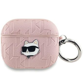 Karl Lagerfeld KLAP2PGCHPP AirPods Pro 2 (2022/2023) fodral rosa/pink Monogram Choupette Head