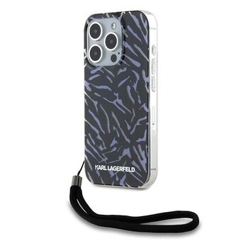 Karl Lagerfeld KLHCP15XHZBPKCCU iPhone 15 Pro Max 6,7" lila/lila Zebra Med Sladd