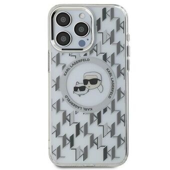 Karl Lagerfeld KLHMP16LHMCKMHT iPhone 16 Pro 6,3" genomskinlig/transparent IML Monogram Karl&Choupette Head MagSafe