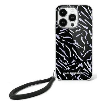 Karl Lagerfeld KLHCP16SHZBPKCCU iPhone 16 6.1" lila/purple Zebra With Cord