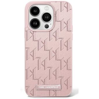 Karl Lagerfeld KLHMP16SPKHPORPP iPhone 16 6.1" rosa/pink hårdskal Hot Stamp Magsafe