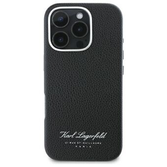 Karl Lagerfeld KLHCP16SPGWCMKHK iPhone 16 Pro 6,1" hårdskal svart/black hotel RSG