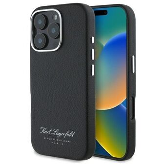 Karl Lagerfeld KLHCP16XPGWCMKHK iPhone 16 Pro Max 6,9" hårdskal svart/black hotel RSG