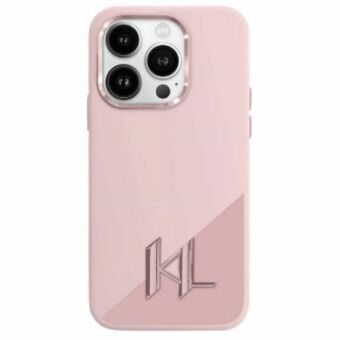 Karl Lagerfeld KLHMP16SSCMKMPCP iPhone 16 6.1" rosa/pink hårt skal Silikon Skugga Metall Initial MagSafe