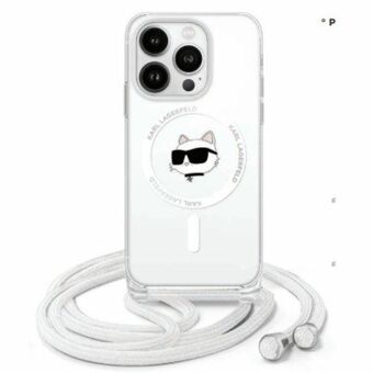 Karl Lagerfeld KLHMP16LHCCHNT iPhone 16 Pro 6,3" hårdskal transparent IML Choupette Head & Cord Magsafe