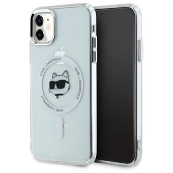 Karl Lagerfeld KLHMN61HLSCHH iPhone 11 / Xr 6,1" vit/white hårt skal IML Metal Choupette Head MagSafe