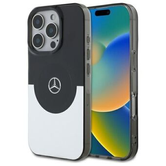 Mercedes MEHMP16L23HBIGK iPhone 16 Pro 6,3" svart silver hårdskal Dubbel Lager BiColor MagSafe