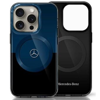 Mercedes MEHMP16X23HBIKV iPhone 16 Pro Max 6.9" svart blå/hård svartblått MB dubbel lager BiColor MagSafe