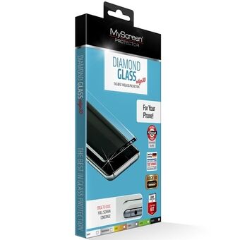 MS Diamond Glass Edge 3D iPhone 7/8/SE 2021/SE 2022 vit/vitt härdat glas