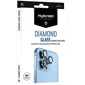 MS Diamond Glass Kameralinsskydd iPhone 14 6.1"/14 Plus 6.7" Svart/Svart Kameralinsskydd