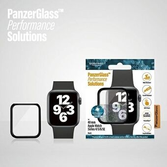 PanzerGlass Curved Apple Watch 4/5/6/SE 40mm Antibakteriell svart/svart