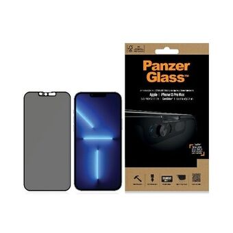 PanzerGlass E2E Microfracture iPhone 13 Pro Max 6,7" skalvänligt CamSlider Privacy Antibakteriell svart/svart P2749