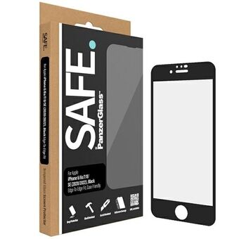 SAFE av PanzerGlass iPhone SE 2020 / SE 2022 / 8 / 7 / 6 / 6s Skärmskydd Kant-till-Kant svart/svart SAFE95007