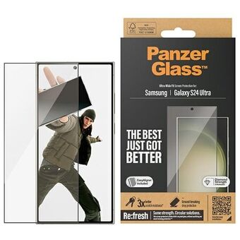 PanzerGlass Ultra-Wide Fit Sam S24 Ultra S928 Skärmskydd 7352 med applikator.