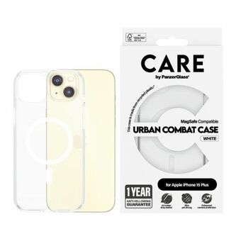 Boett CARE by PanzerGlass Urban Combat iPhone 15 Plus 6,7" MagSafe vit 1419