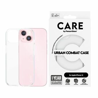 CARE by PanzerGlass Urban Combat Case iPhone 15 6,1" genomskinlig/transparent 1421