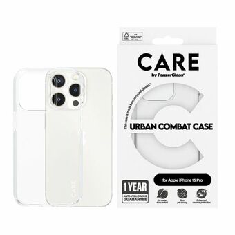 CARE by PanzerGlass Urban Combat Case iPhone 15 Pro 6,1" genomskinlig/transparent 1422