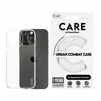 CARE by PanzerGlass Urban Combat Case iPhone 15 Pro Max 6,7" genomskinlig/transparent 1424