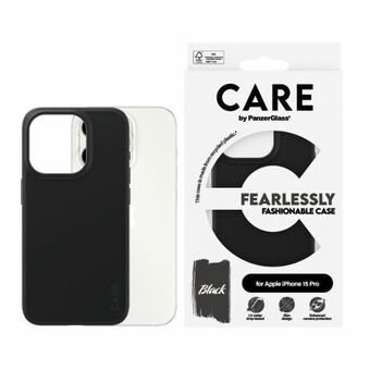 CARE av PanzerGlass Fearlessly Fashionable Skal iPhone 15 Pro 6,1" svart 1430