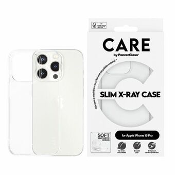 CARE by PanzerGlass Slim X-Ray-fodral iPhone 15 Pro 6,1" genomskinlig/transparent 1434