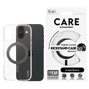 CARE by PanzerGlass Funktion Ställ Fodral iPhone 16 6,1" svart/black MagSafe 1321