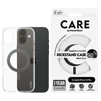 CARE by PanzerGlass Funktionellt Stativfodral iPhone 16 Plus 6,7" svart/black MagSafe 1323