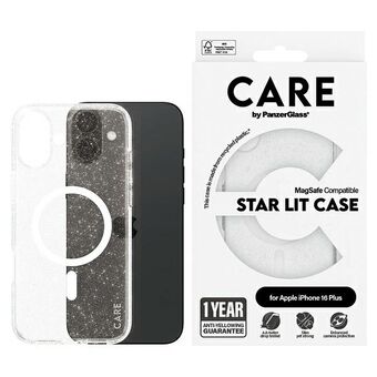 CARE by PanzerGlass Flaggskepp Stjärnbelyst Skal iPhone 16 Plus 6,7" vit/white MagSafe 1343