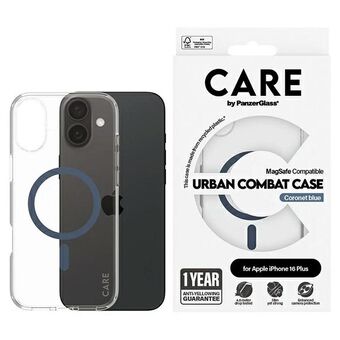 CARE by PanzerGlass Flagship Case iPhone 16 Plus 6,7" blå/blue MagSafe 1367