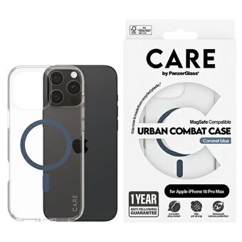 CARE by PanzerGlass Flaggskeppsfodral iPhone 16 Pro Max 6,9" blå/blå MagSafe 1368