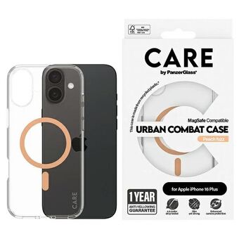 CARE by PanzerGlass Flagship Case iPhone 16 Plus 6,7" persika/peachy MagSafe 1375