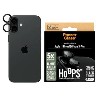 PanzerGlass Hoops Keramisk Linsskydd iPhone 16 6.1" / 16 Plus 6.7" 1281