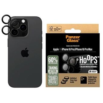 PanzerGlass Hoops Black Lens Protector iPhone 16 Pro 6.3" / 16 Pro Max 6.9" 1284