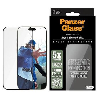 PanzerGlass Keramiskt Skärmskydd iPhone 16 Pro Max 6.9" Ultra-Wide Fit 2856