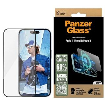 PanzerGlass Gaming Skärmskydd iPhone 16 / 15 6.1" Ultra-Wide Fit 2857