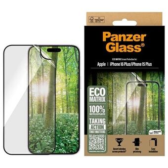 PanzerGlass MATRIX Skärmskydd iPhone 16 Plus / 15 Plus 6.7" Ultra-Wide Fit 2871