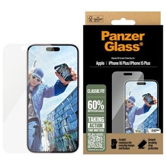 PanzerGlass Skärmskydd iPhone 16 Plus 6,7" Classic Fit 2875