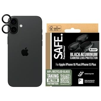 SAFE by PanzerGlass iPhone 16 6.1" / 16 Plus 6.7" Lins Skydd czarny/black SAFE95890