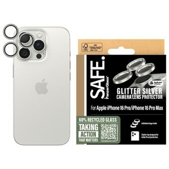 SAFE by PanzerGlass iPhone 16 Pro 6,3" / 16 Pro Max 6,9" Linsskydd silver/glitter silver SAFE95893