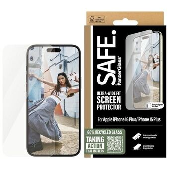 SAFE by PanzerGlass iPhone 16 Plus 6.7" Skärmskydd Ultra-Wide Fit SAFE95877